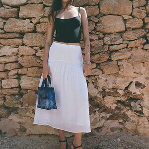 Maryam Nassir Zadeh X J.Crew Drop-Waist Midi Skirt - NWOT